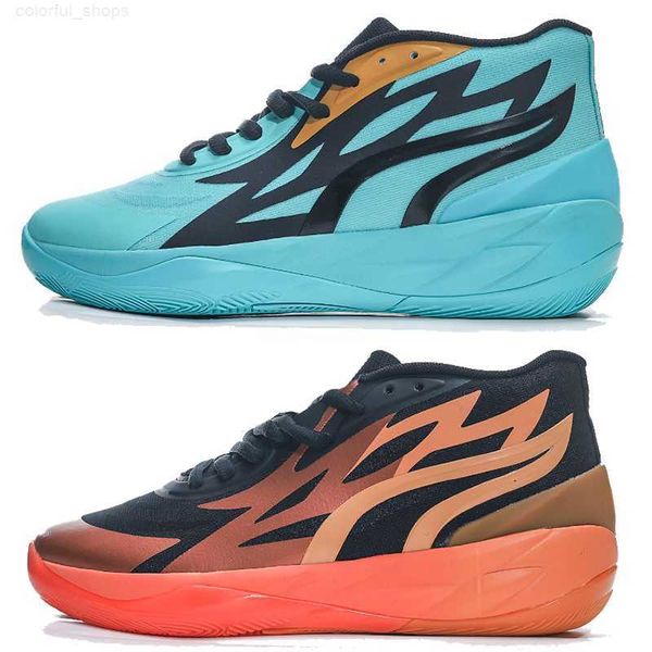 

2023 new mens basketball shoes lamelo ball mb.02 black orange white red blast turquoise designer sneakers platform fashion spotrs men traine
