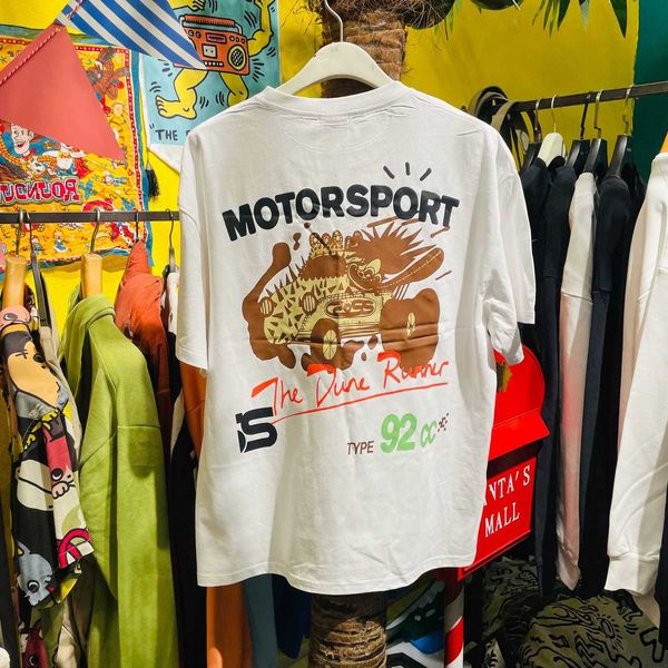 

street ice american fashion brand couple dress t-shirt ins loose oversize love print short sleeve women's summer, White