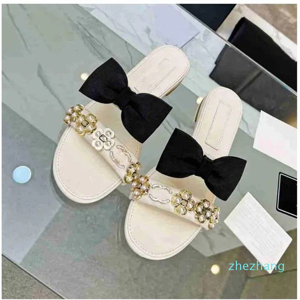 

fashion slippers 2023 luxury design summer men and women flat shoes thick sole leather rubber letter casual cartoon slippers, Black