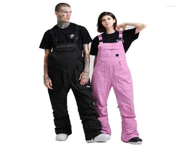 

skiing pants 50 men39s amp women39s snow suit wear 10k waterproof ski strap rompers snowboard clothing belt trousers outd6029976