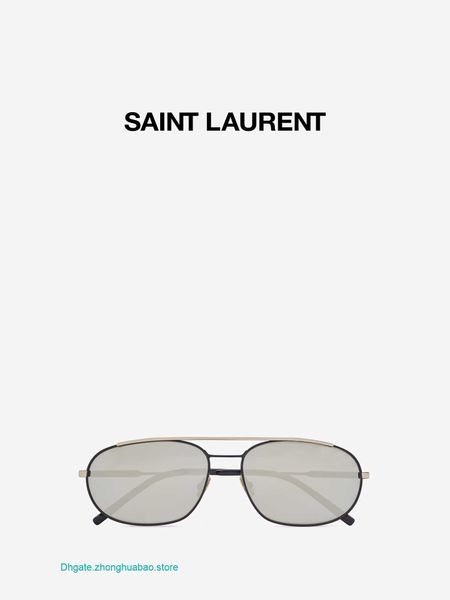 

designer y s l sunglasses for men and women semi dumb sl 561 black light gold sunglasses, White;black