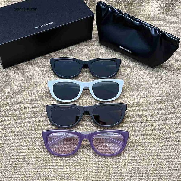 

2023 luxury fashion sunglasses factory% 80 retail new gm sunglass fashionable plate cat's eye personality small frame face women's, White;black