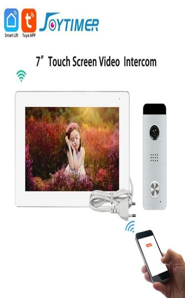 

video door phones smart phone intercom system home wireless wifi tuya with ahd 130Â° bell camera onekey unlocking 2210317415863