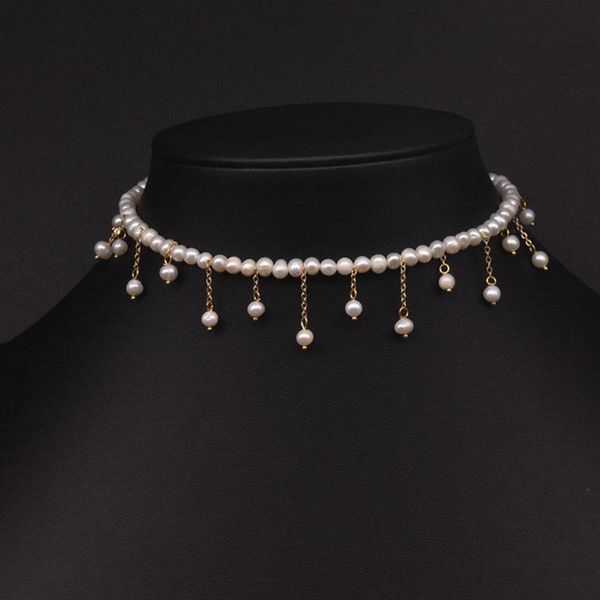 

necklaces bilincolor fashion natural white pearl choker necklace for women, Silver
