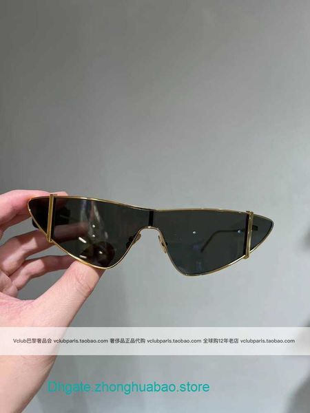 

y s l luxury designer sunglasses for sale springsummer 23 new black triangle cat's eye french sunglasses, White;black