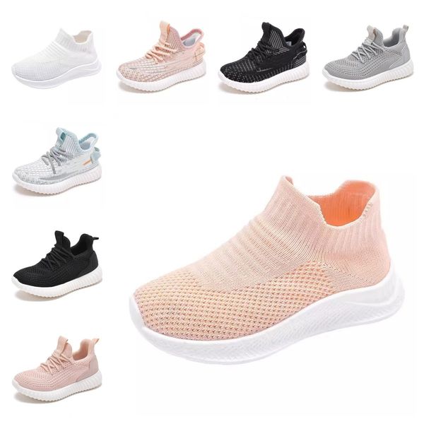 

2023 tennis children lightweight casual shoes for baby girls kids boys rubber bottom antiskid outdoor gym mesh breathable sneakers baby outd, Black