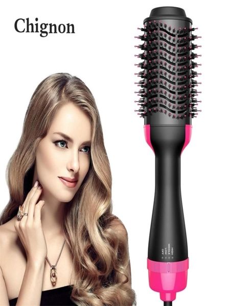 

curling irons 1000w hair dryer air brush one step styler volumizer hair comb roller electric ion blow dryer brush hair straightene1943586