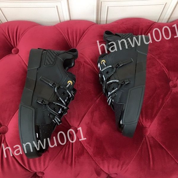

2023 new women's youth fashion shoes men's leather training shoes women's men's fashion fashion casual sports shoes, Black