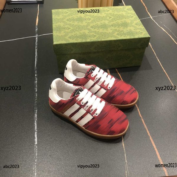 

2023 kids casual shoe child sneakers letter printing children's shoes size 26-35 baby shoes new arrival box protection shipment, Black;red