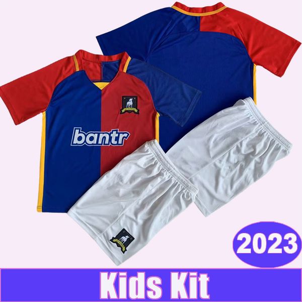 

2023 kent kids kit soccer jerseys afc richmond tartt rojas home bule red child suit football shirts short sleeve uniforms, Black
