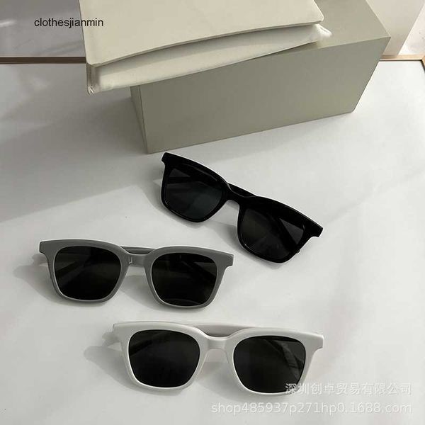 

2023 luxury fashion sunglasses factory% 80 retail new internet sensation same gm sunglass for women high-end men slim and uv ristant glass, White;black