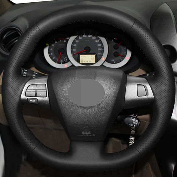 

diy black faux leathercar accessories steering wheel cover for toyota corolla rav4 auris vanguard voxy 2010 2011 2012 2013 g230524 g230524