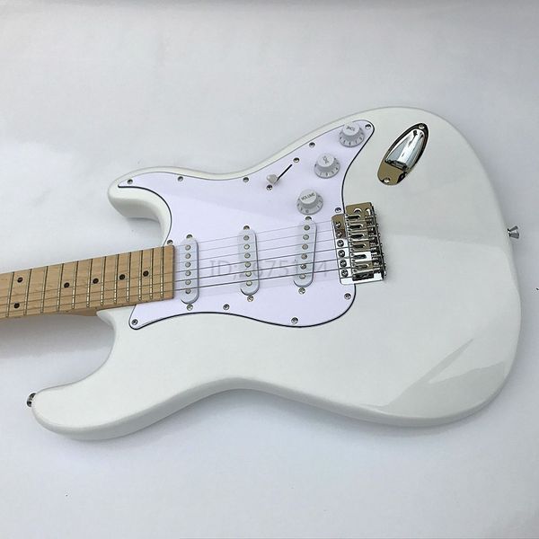 

practice electric guitar, white , ing