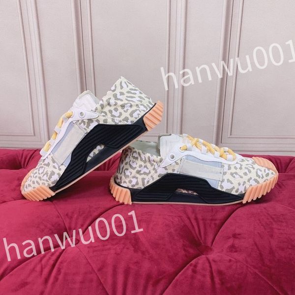 

new luxurys fashion women mens casual shoes desiner genuine leather platform lace up sneakers runway running walking shoe, Black