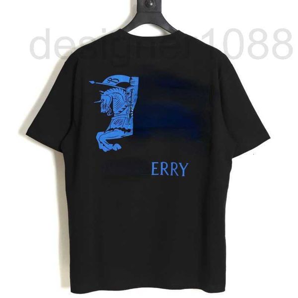 

designer 23ss summer short sleeve t shirt men women sweatshirt burb tshirt tb warhorse pullover tee cotton oversize tshirts 4xl 5xl i74y, White;black