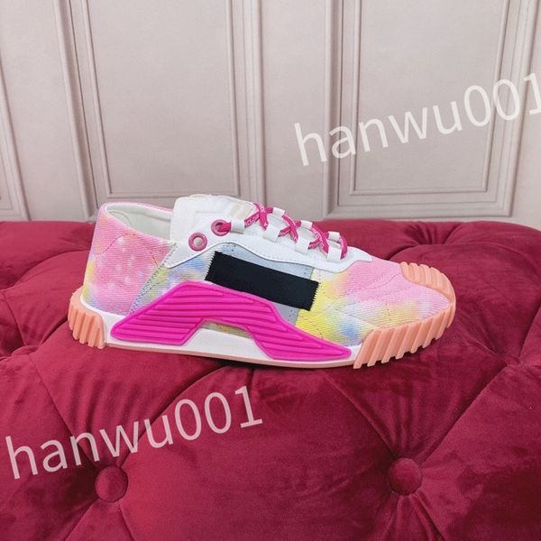 

luxurys fashion women mens casual shoes desiner genuine leather platform lace up sneakers runway running walking shoes, Black