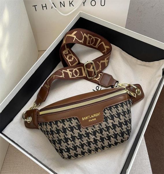 

classic birds pattern woolly women bag outdoor casual chest bags retro woolen women shoulder waist bags ladys crossbody packs 22073220883