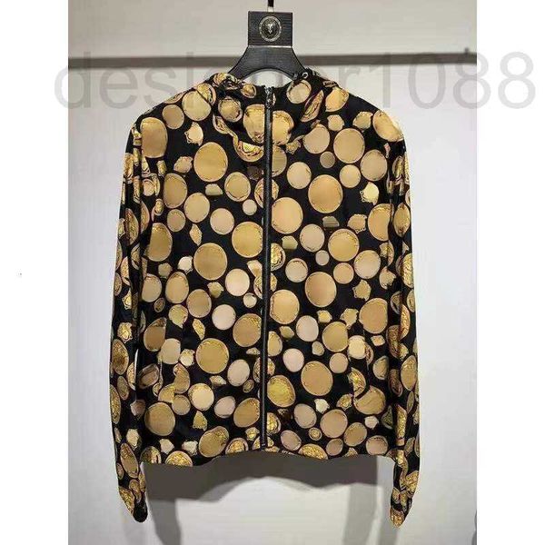

designer american hip-hop slim hooded jacket mens medusa printed zipper cardigan coat men fashion casual windbreaker 3ckh, Black;brown