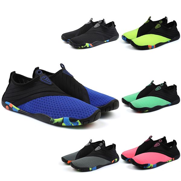 

2023 women men beach shoes ventilate grey pink fluorescent green black blue green slip on casual shoes mens trainers sports sneakers
