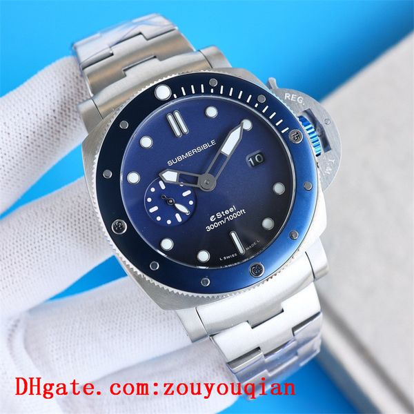 

pam mens watches luminor due joker marina man submersible esteel 2555 movement wristwatches luxury men boss brand watch montre de luxe d3002