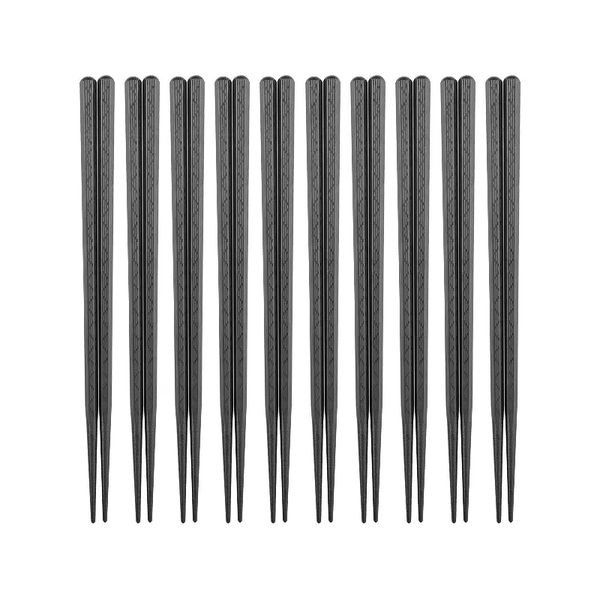 

black chopstick restaurant durable japanese chopstick-sushi black-alloy chopsticks chinese food