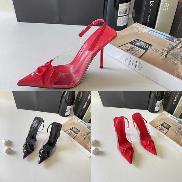 

yslity women luxury sandals dress shoes designer stiletto heels patent leather pvc clear alphabet womens lady fashion yslity party wedding o, Black