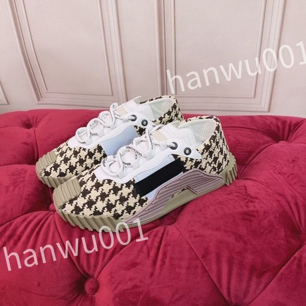 

new luxurys fashion women mens casual shoes desiner genuine leather platform lace up sneakers runway running walking shoes, Black