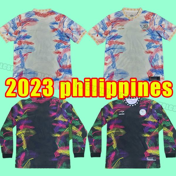 

2023 philippines ott mens soccer jerseys ingreso de murga maranon home white football shirts short sleeve aldult uniforms long sleeve goalke, Black;yellow