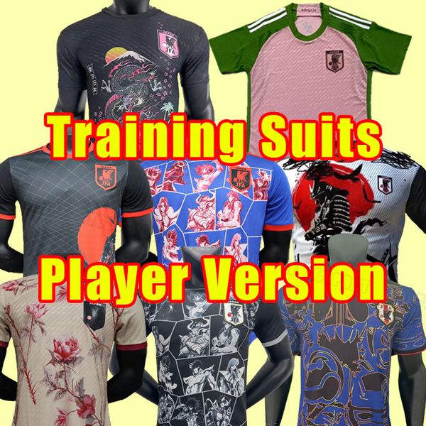 

player version world cup 2022 japan soccer jerseys 22 23 tsubasa atom japanese 2023 football shirt honda kagawa okazaki special edition trai, Black;yellow