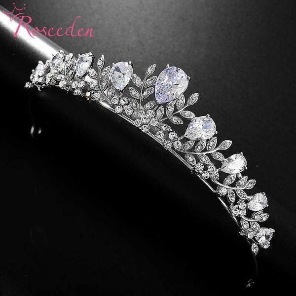 

other fashion accessories crystal rhinestones cubic zircon wedding tiara bridesmaids girls cz bridal queen princess pageant tiaras crown re3, Silver