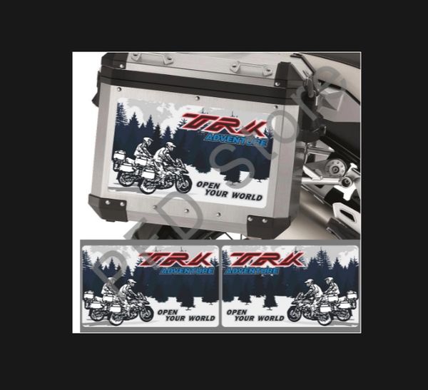 

motorcycle tail side box cases panniers luggage aluminium stickers decals for benelli trk502 trk 502 x trk521 adv adventure