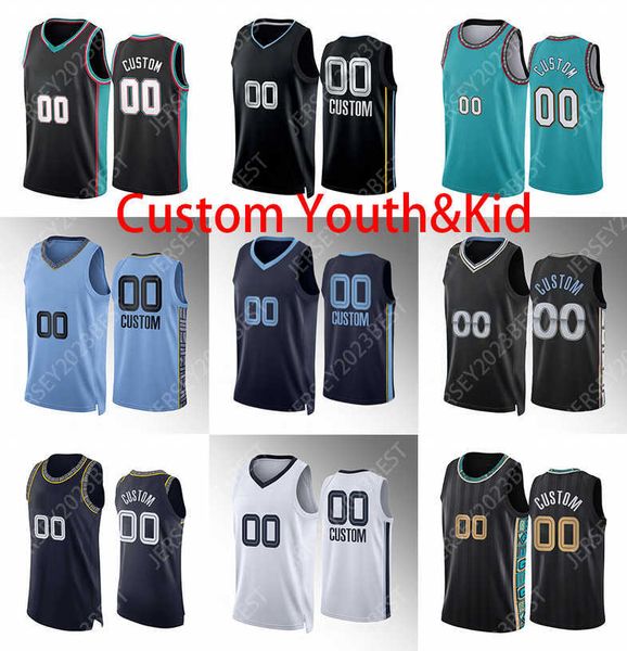 

custom youth kids printed 12 ja morant basketball jerseys 13 jaren jackson jr. 8 danny adams green 4 david roddy 27 steven 14 tyrell terry 3, Black;red