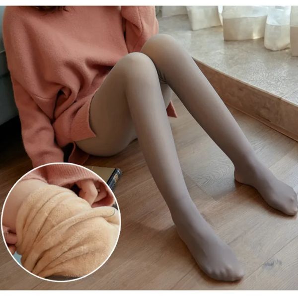 

new women's leggings tights thick hosiery collant pantyhose medias nylon tights women keep warm female pantyhose long stockings, Black