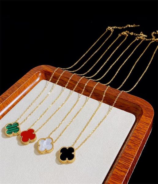 

designer jewelry necklaces pendant charm flower gold love v necklace women rings bracelet bangles luxury pendants double sided sty5182055, Silver