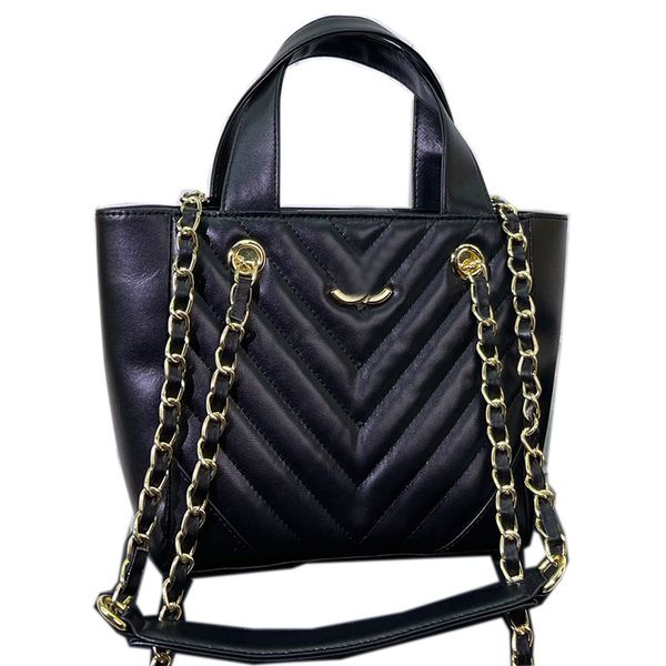 

women designer quilted totes bag triangle stripe with handle gold metal hardware matelasse chain large capacity shoulder handbag real leathe