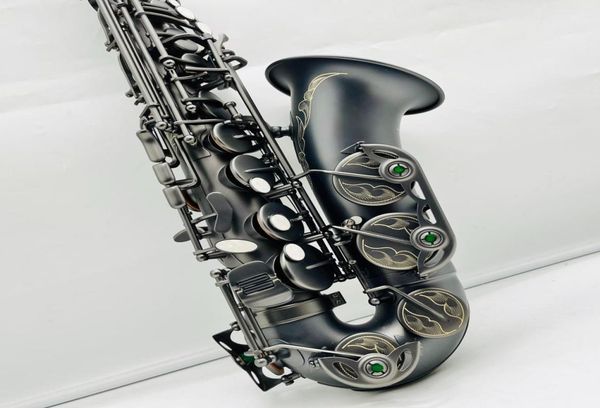 

black matte etune professional alto saxophone 875 same one to one model black gold alto sax instrument8042106