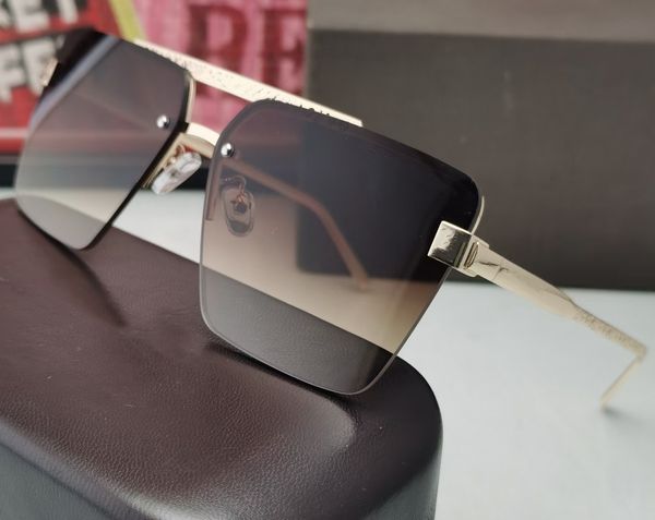 

luxury designer sunglasses for men women man mens sunglasses fashion attitude uv400 protection lens square full frame gold color plated come, White;black