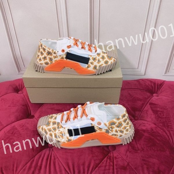 

new fashion women mens casual shoes desiner genuine leather platform lace up sneakers runway running walking shoe, Black