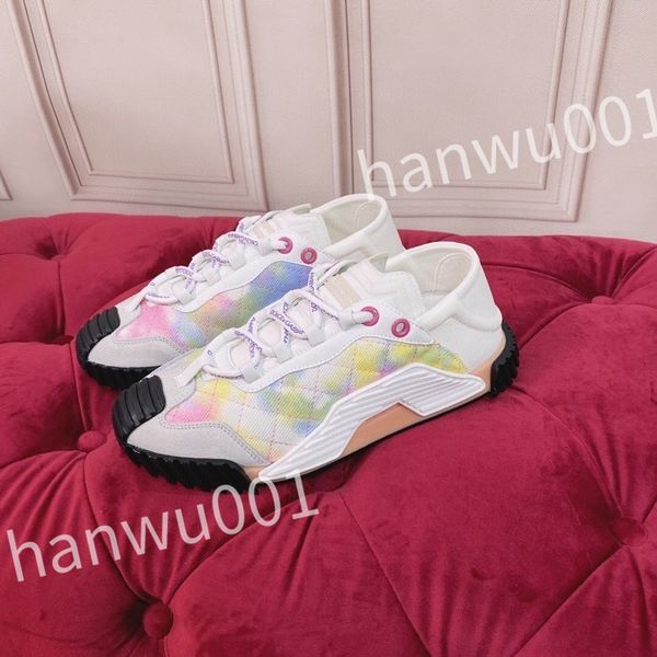 

2023 new luxury fashion women mens casual shoes desiner genuine leather platform lace up sneakers runway running walking shoes, Black
