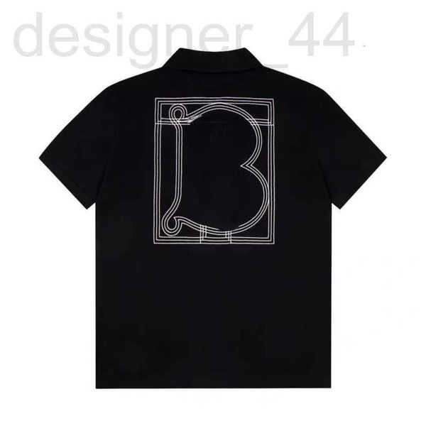 

men's polos designer casual poshirt t shirt men women loose short sleeved t lapel printed pattern tplus size pullojg4s, White;black