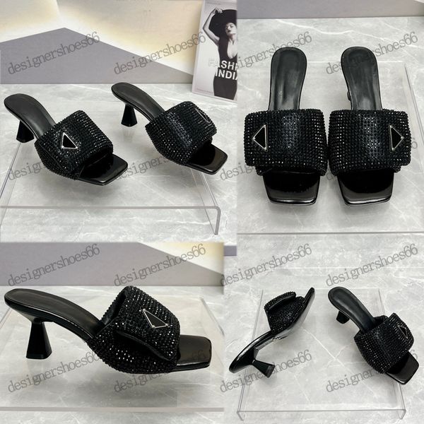 

soft padded nappa sandals 1xx65 black sandali soft in nappa imbottita logo triangolo in metallo smaltato suola in cuoio high heels ins trian