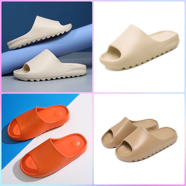 

designer a i new kanyes resin slides foam runner sandal bone desert high qlity sand triple design white red black loafers slipper slipper