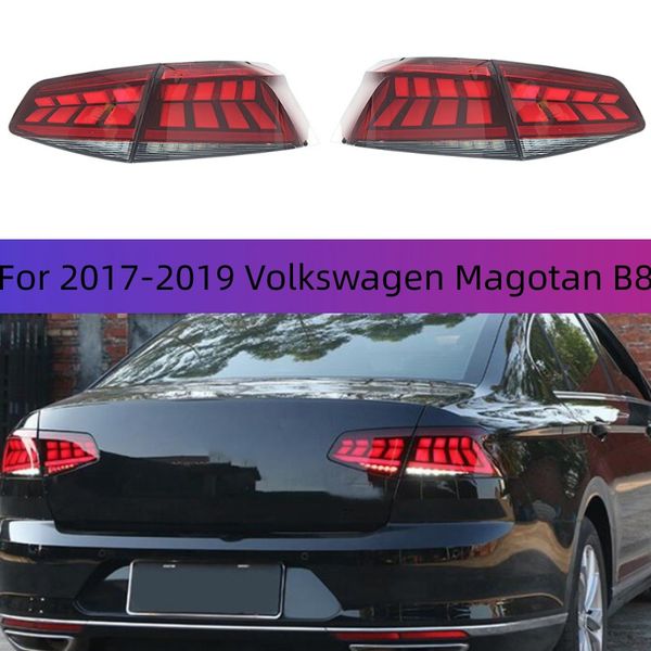 

car styling for 20 17-20 19 volkswagen magotan b8 taillights assembly led running light dynamic turn signal rear lamp auto accessories