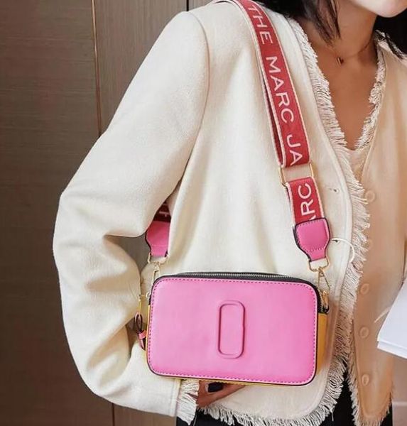 

designer fashion bag ladie handbag famous totes snapscamera small crossbody purse women shoulder bags messenger cross body, Black;red