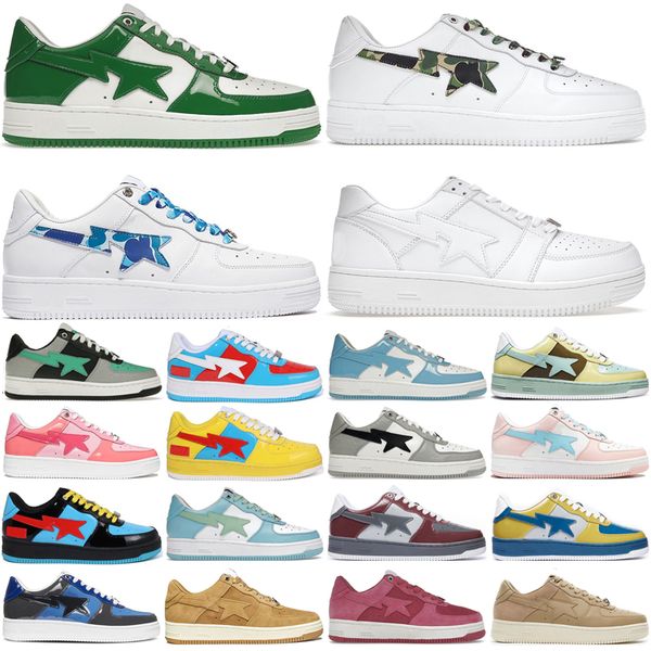 

men women casual shoes sk8 sta low black triple white green patent mens womens trainers outdoor sports sneakers luxury platform