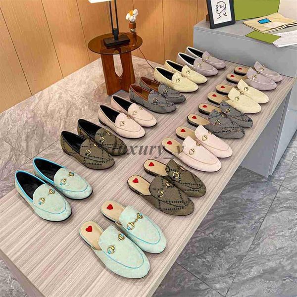 

designer princetown slippers women sandals leather buckle loafers men velvet embroidery casual mules metal buckle pattern, Black