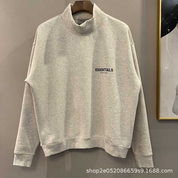 

men's hoodies fashion ess designer hoody poison family correct fog s7 season 7 couple matching high collar plush sweater, Black