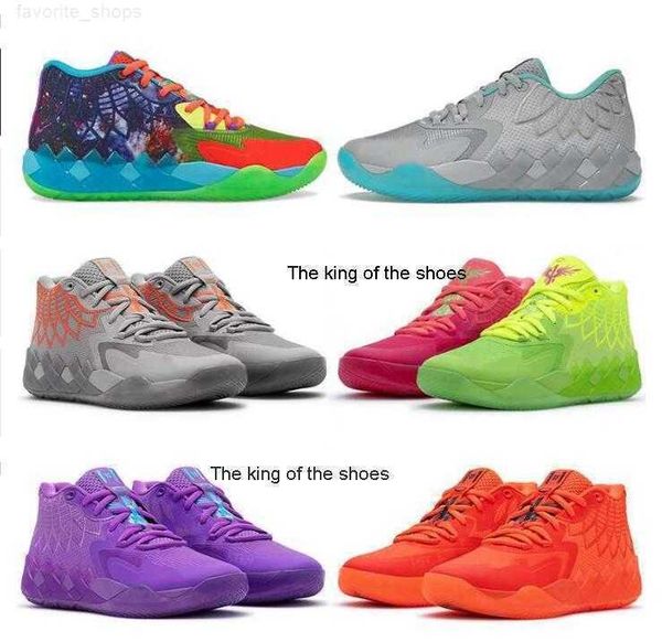 

2022 lamelo ball mb 01 basketball shoes rick red green and morty galaxy purple blue grey black queen buzz city melo sports shoe trainner