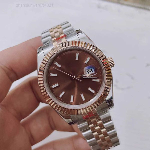 

u1 st9 steel everose gold dial bezel watch 41mm automatic mechianical wristwatches jubilee strap sapphire movement two tone mens watches, Slivery;golden