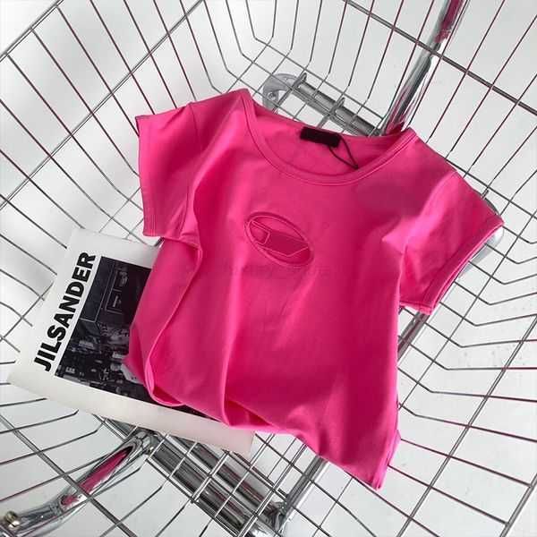 

women's t-shirt tanks camis diesel shirt diesel hollow out tee women shirts letter print short sleeve yogatees woman t shirt designer s, White